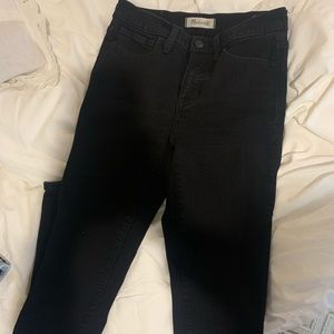 madewell black skinny jeans